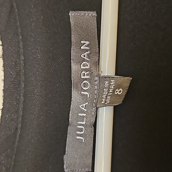 EUC Julia Jordan Sweater Midi Dress w/ Removable Belt, Button V-neck, sz 8 - Picture 6 of 11